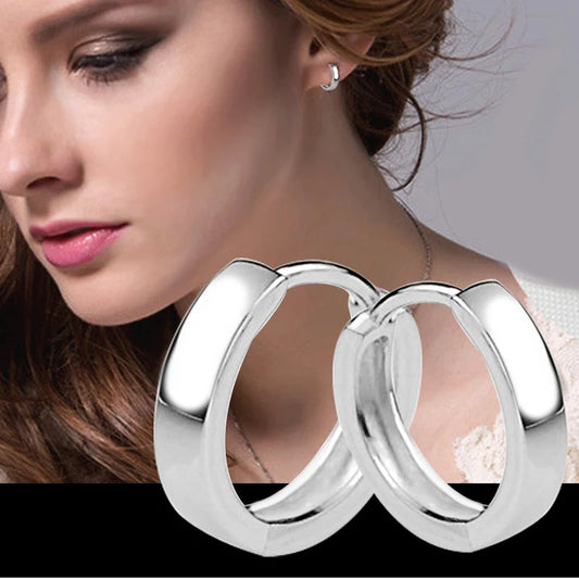 Korean Fashion Round Crystal Earrings