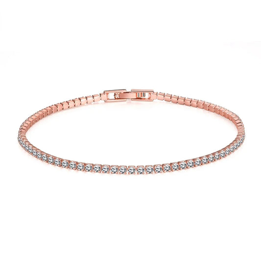 ANDARA Pure 925 Silver Jewelry 18CM Tennis Bracelet