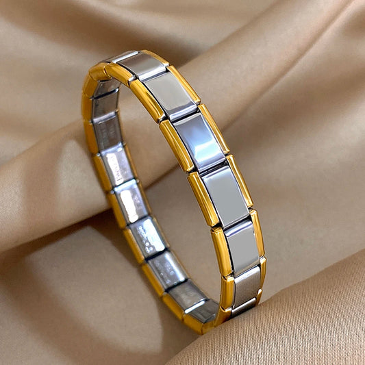 AENSOA Simple Elastic Stainless Steel Bracelet