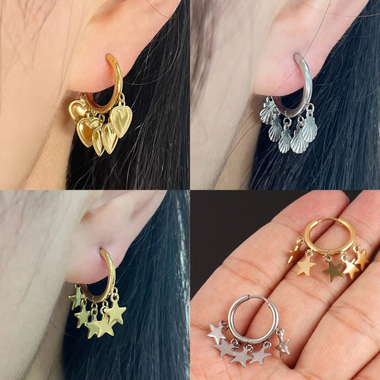 Stainless Steel Hoop Earrings for Women