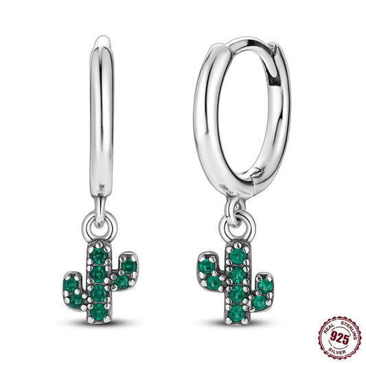 PANPOKI S925 Sterling Silver Hot Style Cherries Drop Earrings for Women