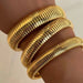 AENSOA Stainless Steel Simple Stretch Elastic Bracelet
