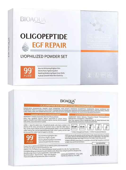 BIOAQUA Oligopeptide EGF Repair Lyofilized Powder Set for Women