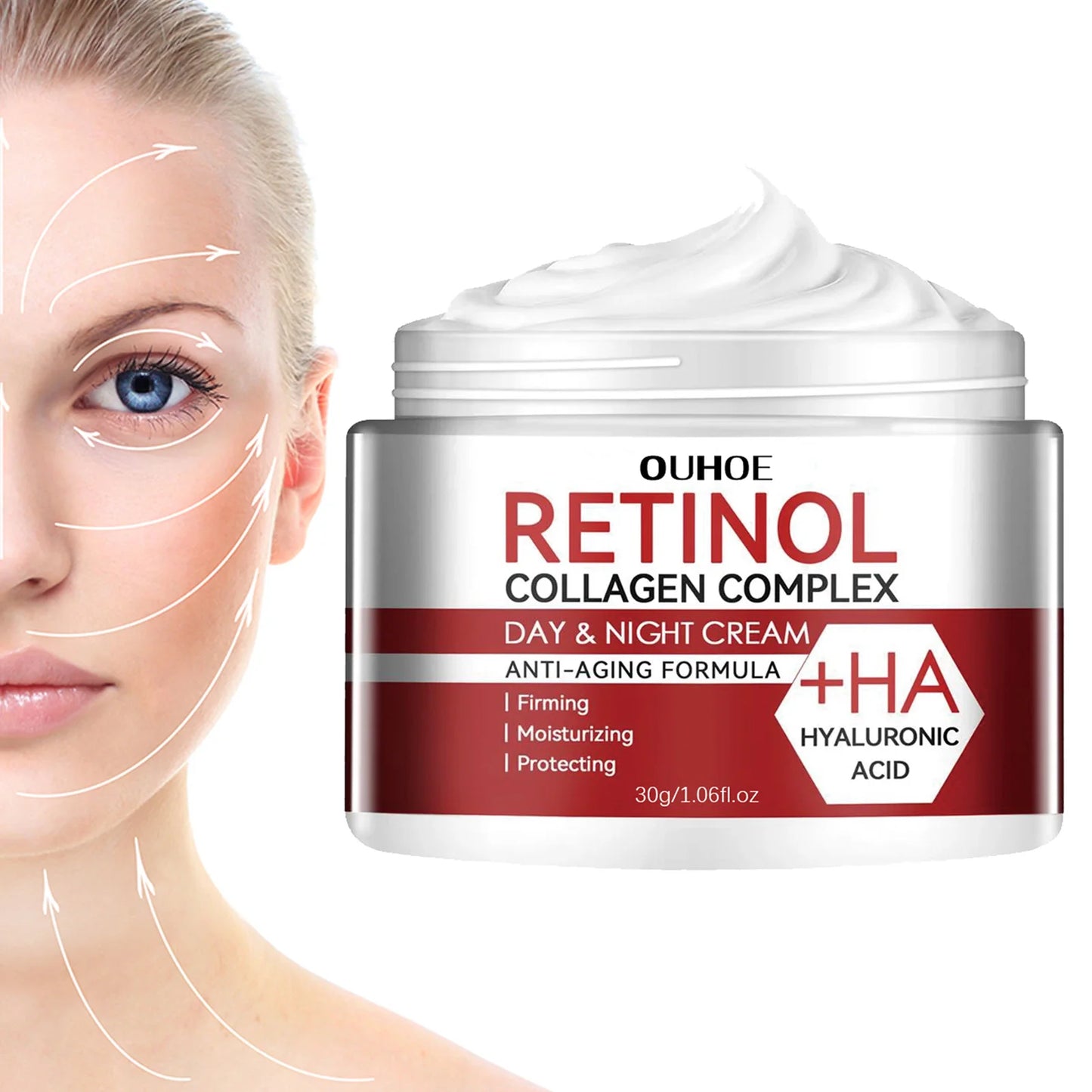 OUHOE Retinol Collagen Complex Day & Night Cream for Women