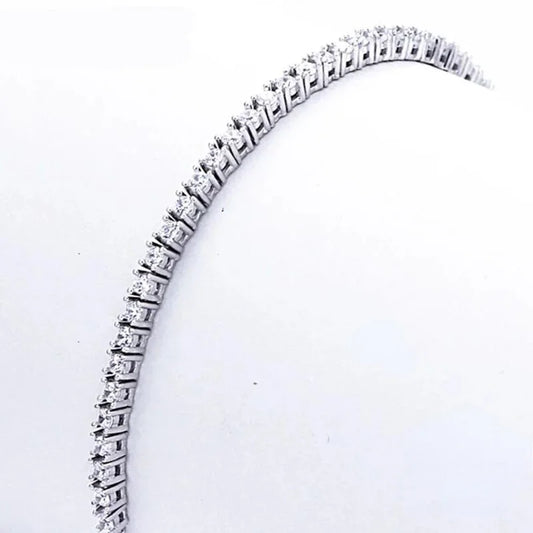 ANDARA Pure 925 Silver Jewelry 18CM Tennis Bracelet