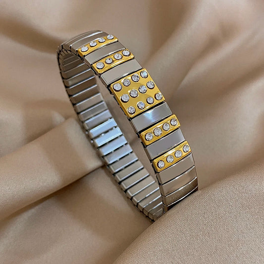AENSOA Simple Elastic Stainless Steel Bracelet