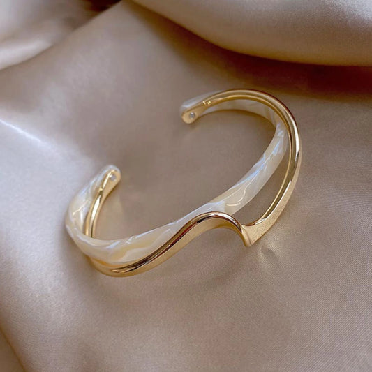 1Pc Titanium Steel Stainless Steel Gold Plated Bracelet for Women