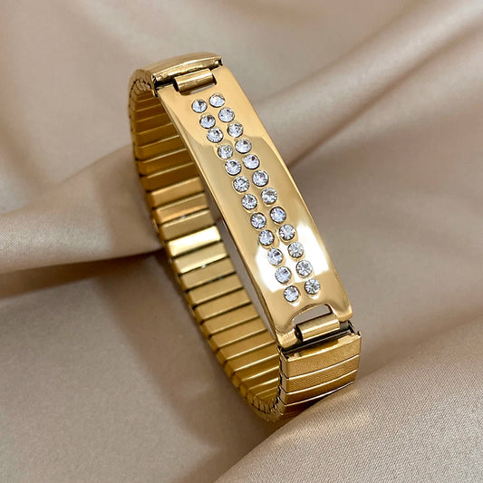 AENSOA Simple Elastic Stainless Steel Bracelet