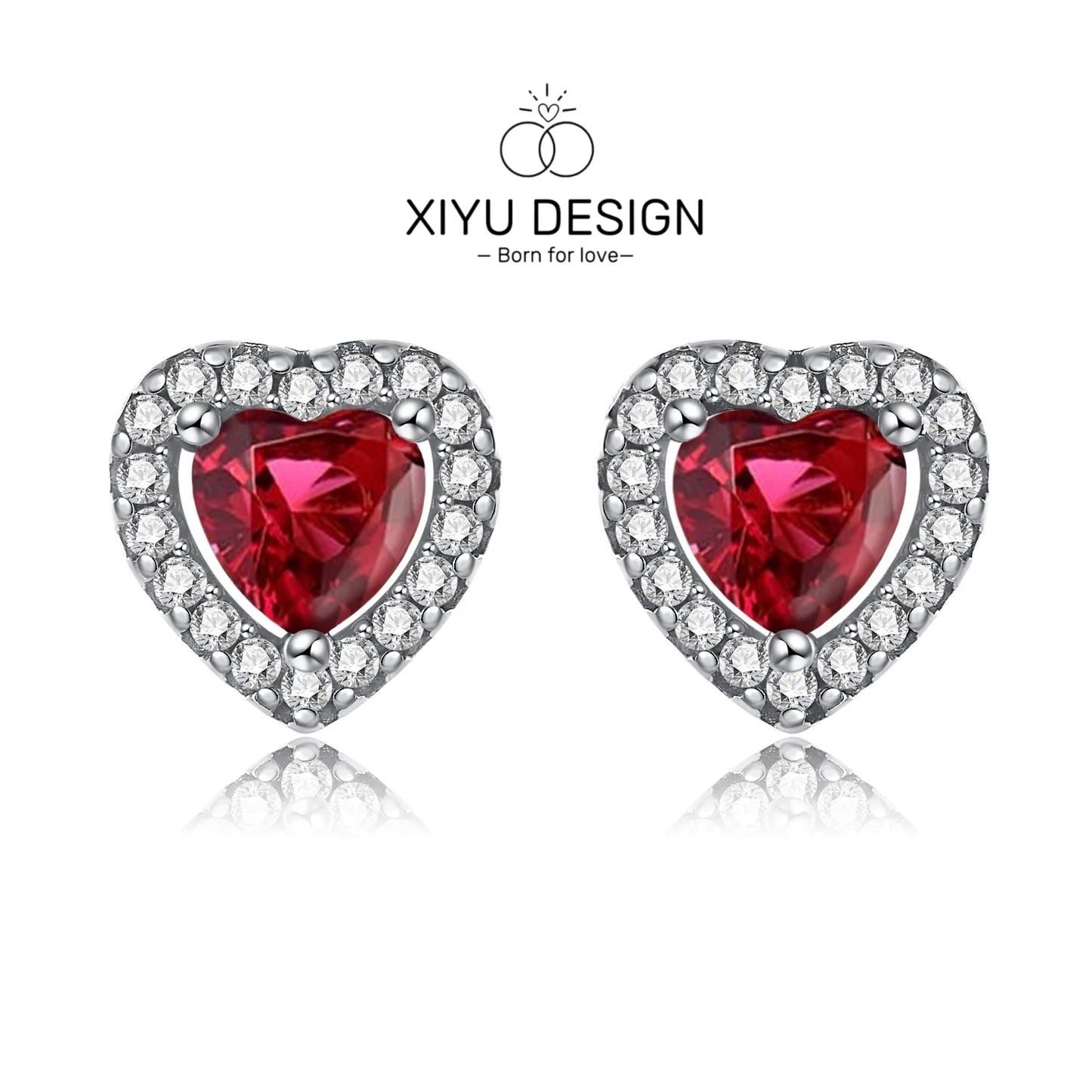 XIYU DESIGN 925 Sterling Silver Multi Shapes Ring Earrings Necklace