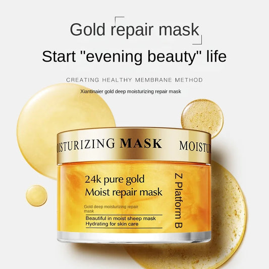 CINDYNAL BMM-013 24K Pure Gold Moist Repair Mask for Women