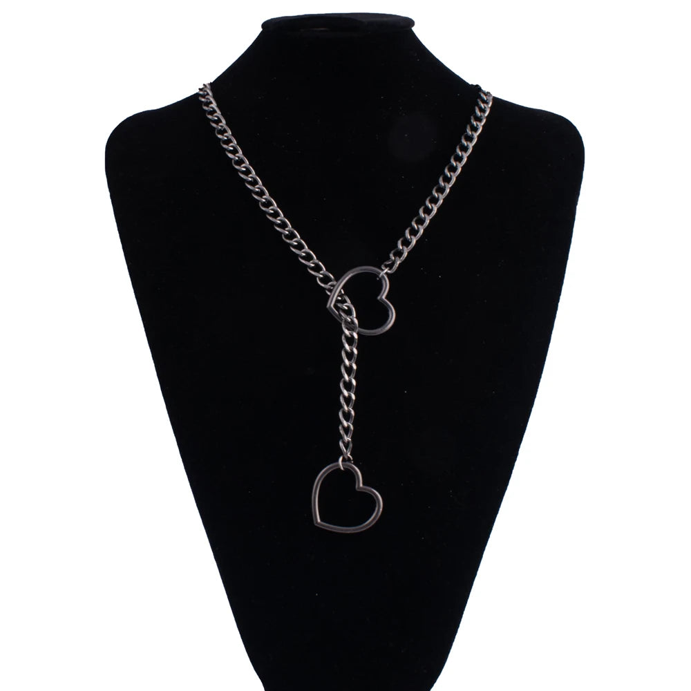 Heart Slip Chain Necklace for Women