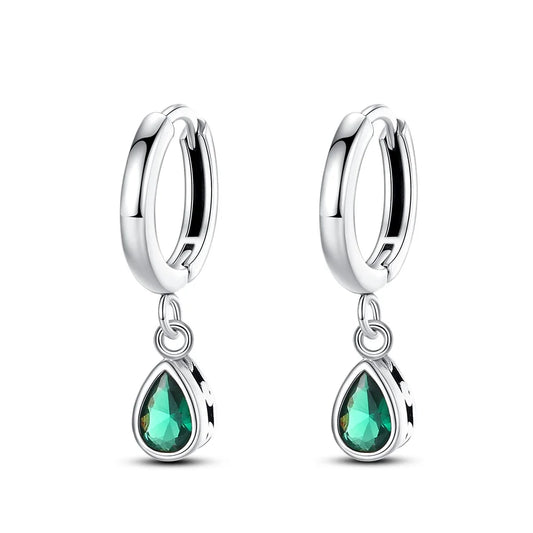 PANPOKI S925 Sterling Silver Hot Style Cherries Drop Earrings for Women