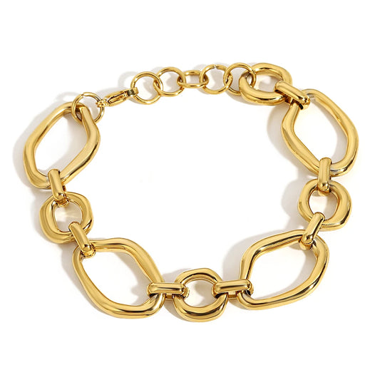 AENSOA Thick Chain Stainless Steel Bracelet