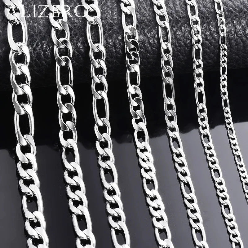 ALIZERO UNISEX 925 Sterling Silver Necklace