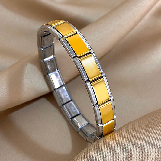 AENSOA Simple Elastic Stainless Steel Bracelet