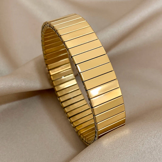 AENSOA Simple Elastic Stainless Steel Bracelet