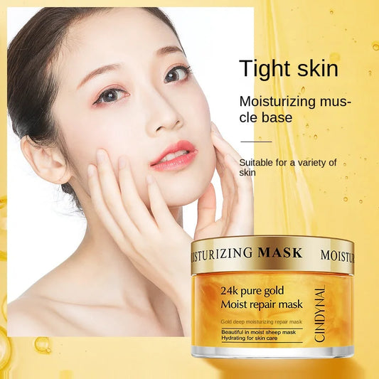 CINDYNAL BMM-013 24K Pure Gold Moist Repair Mask for Women