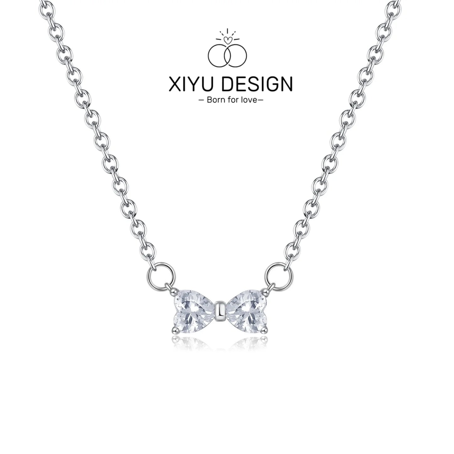 XIYU DESIGN 925 Sterling Silver Multi Shapes Ring Earrings Necklace