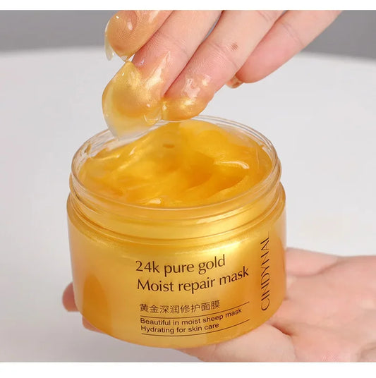 CINDYNAL BMM-013 24K Pure Gold Moist Repair Mask for Women