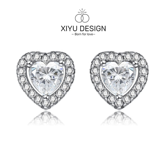 XIYU DESIGN 925 Sterling Silver Multi Shapes Ring Earrings Necklace