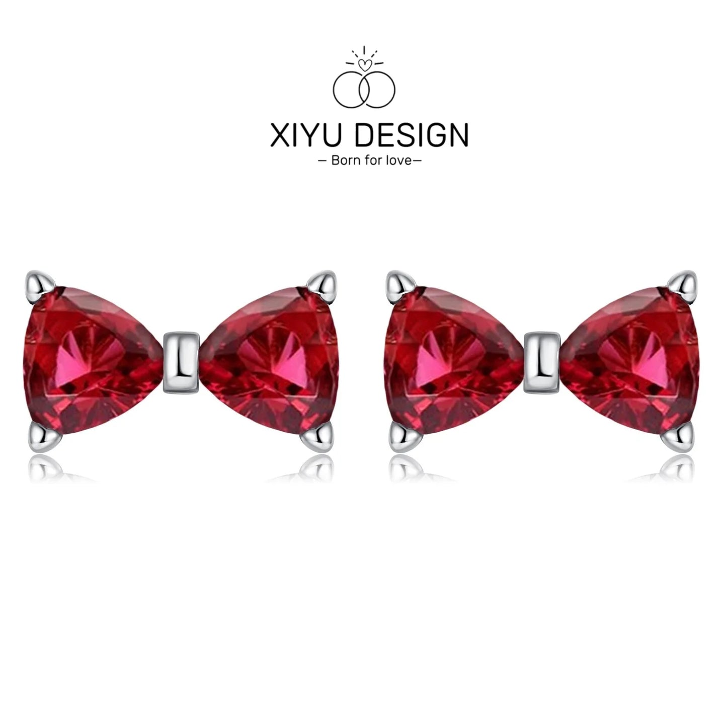 XIYU DESIGN 925 Sterling Silver Multi Shapes Ring Earrings Necklace