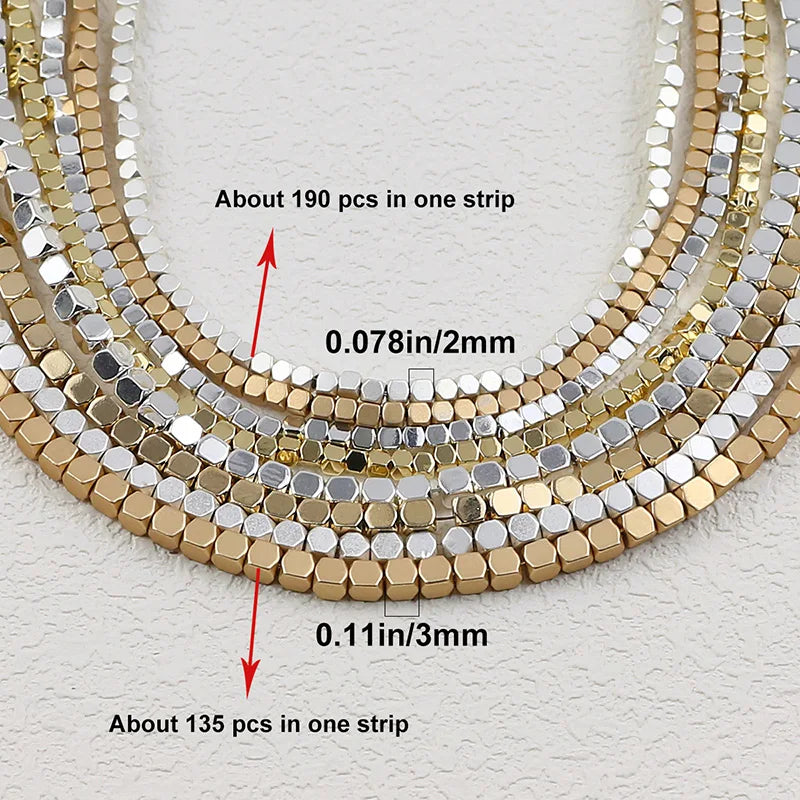 BTFBES Square Stone Beads
