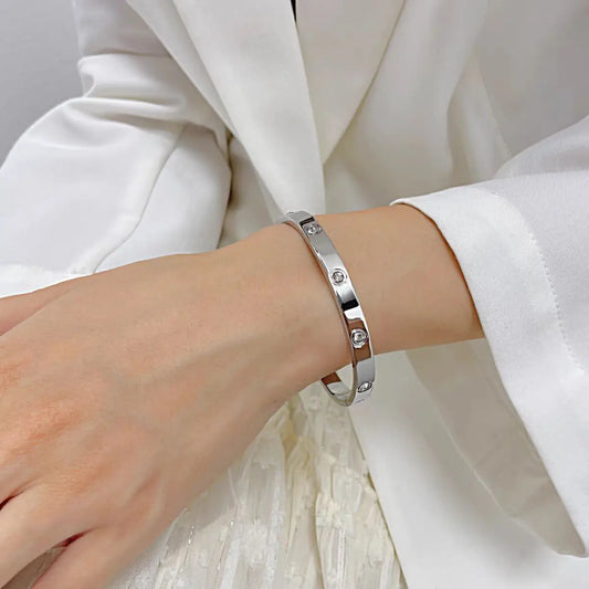 Fashion Round Cubic Zirconia Bracelet
