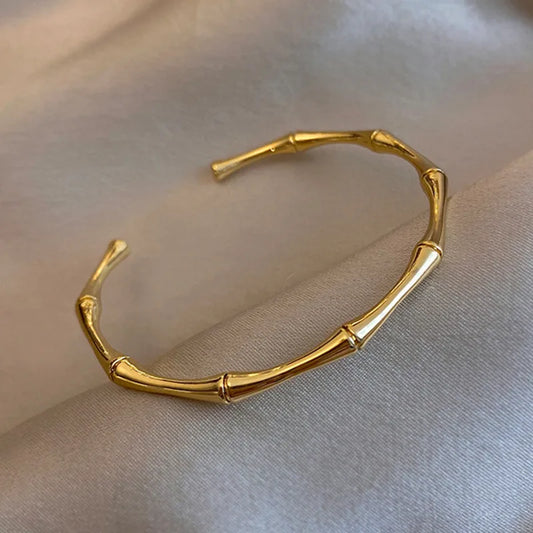 1Pc Titanium Steel Stainless Steel Gold Plated Bracelet for Women