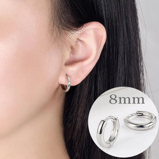 Korean Fashion Round Crystal Earrings