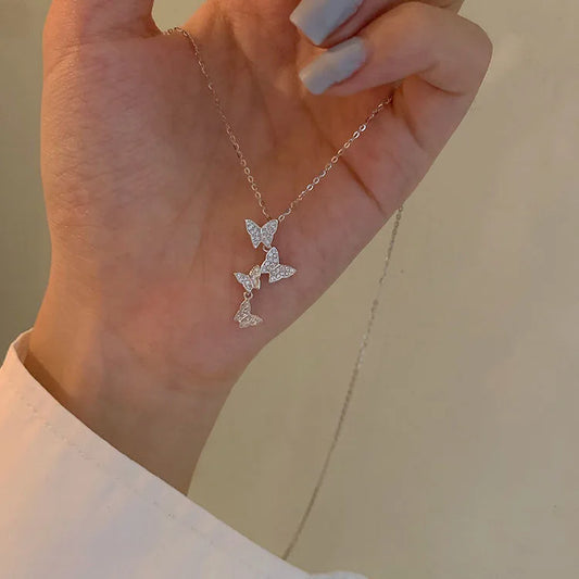 New Shiny Butterfly Necklace
