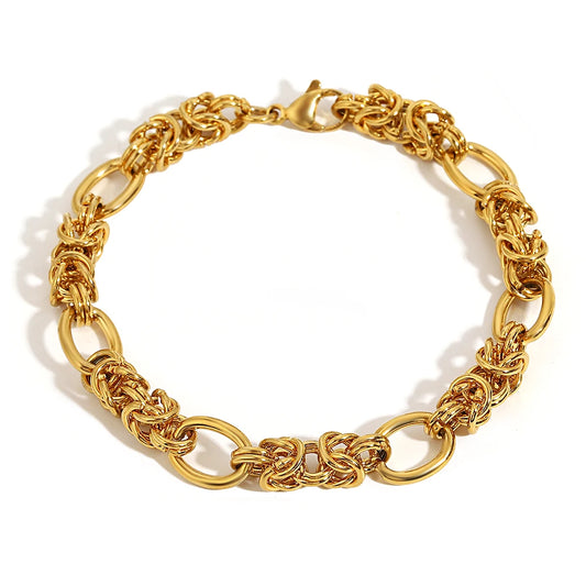 AENSOA Thick Chain Stainless Steel Bracelet