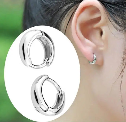 Korean Fashion Round Crystal Earrings