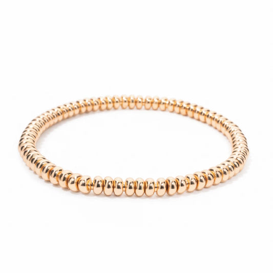 BEUTIFOR Gold Color Cuban Link Bracelet Set